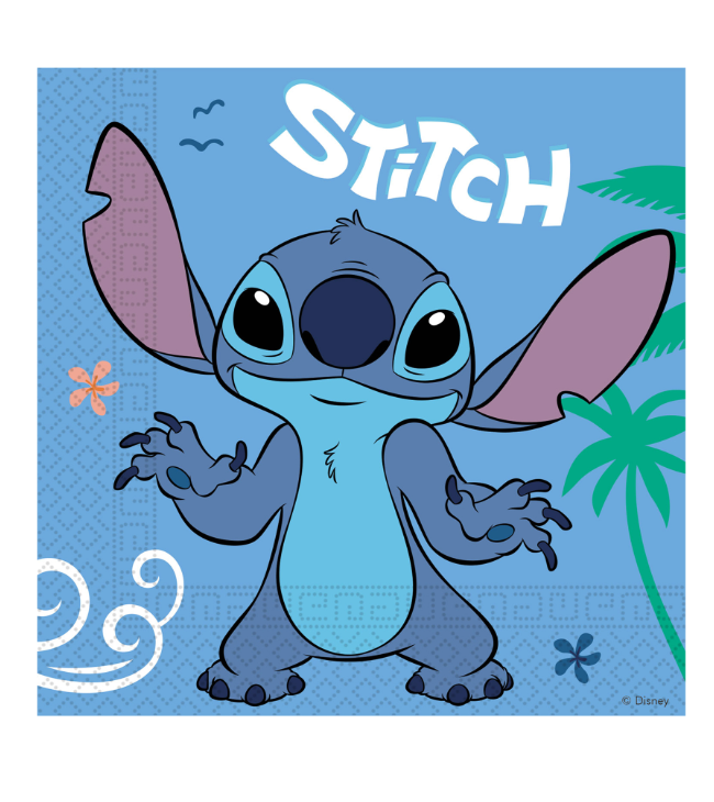 20 Serviettes en papier Stitch™ 33 x 33 cm