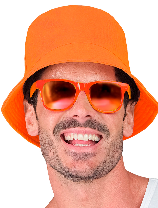 Bob orange fluo adulte