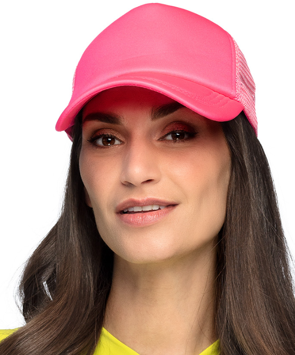 Casquette rose fluo adulte
