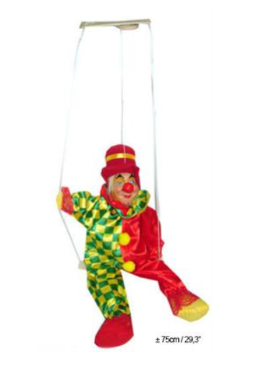 Clowns en porcelaine suspendu