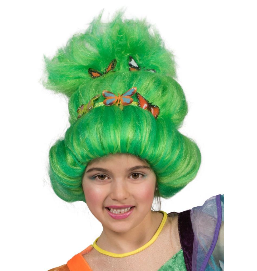 Perruque Troll verte