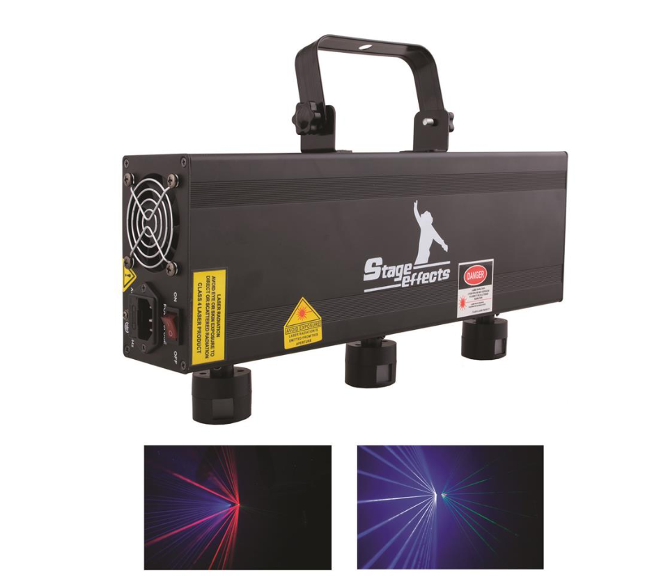 Laser 3 têtes 800 mW