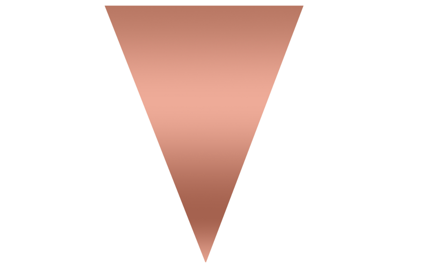 Fanions 5 M rose cuivré