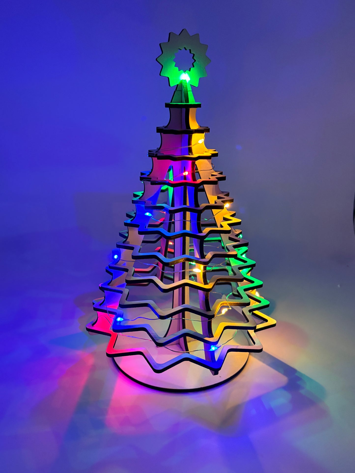 Sapin de Noël avec lumière