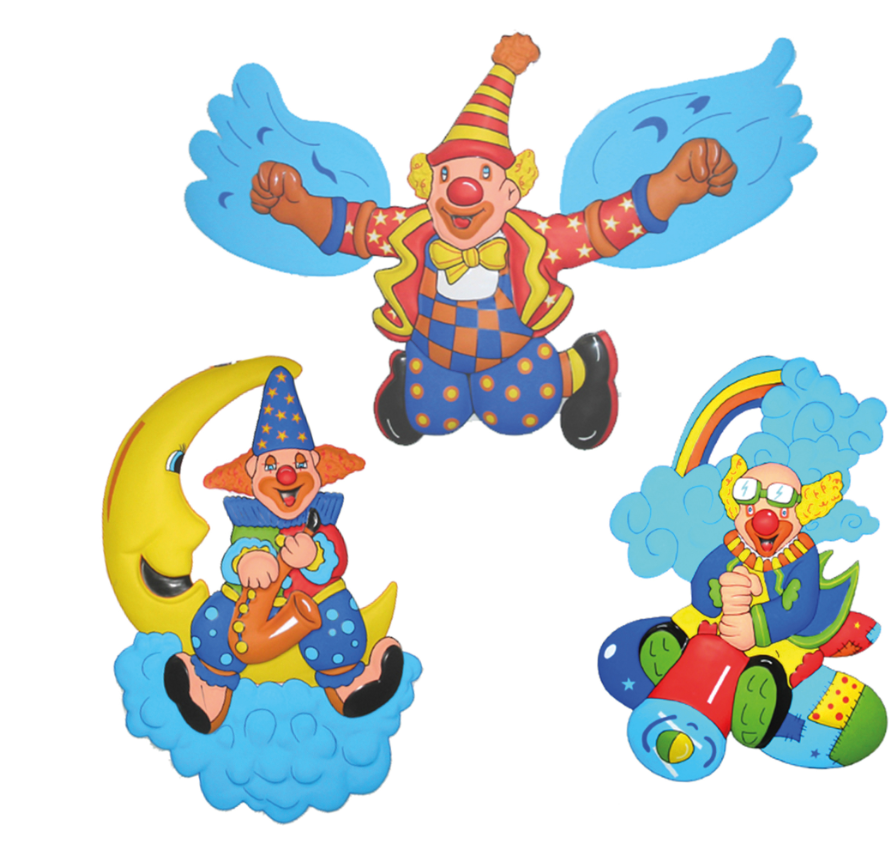 Décorations clown 80 cm