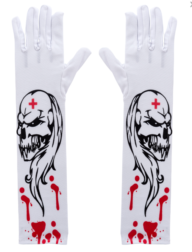 Gants zombie ensanglantés adulte