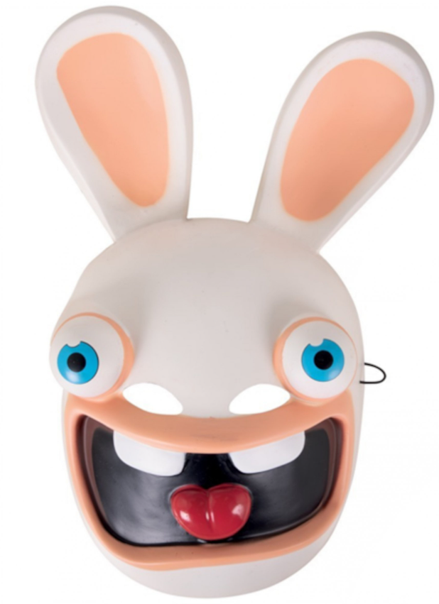 Masque en plastique Lapins Crétins™