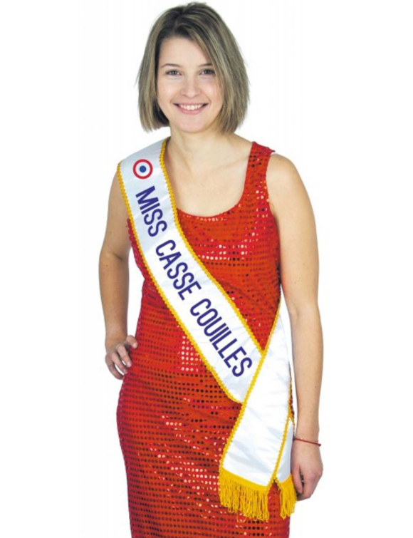 Echarpe humoristique miss casse-couilles adulte