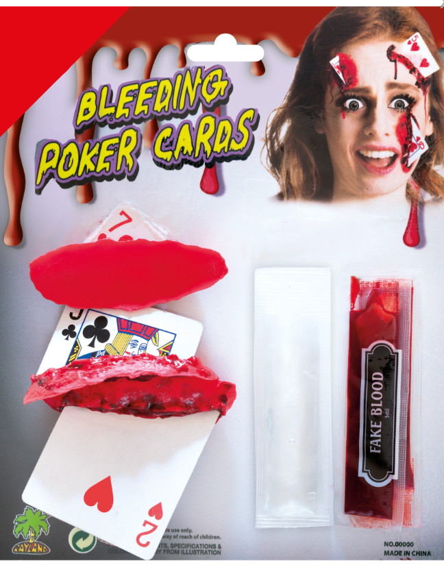 Kit maquillage cartes ensanglantées