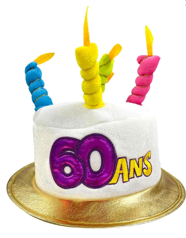 Chapeau Age 60 adulte