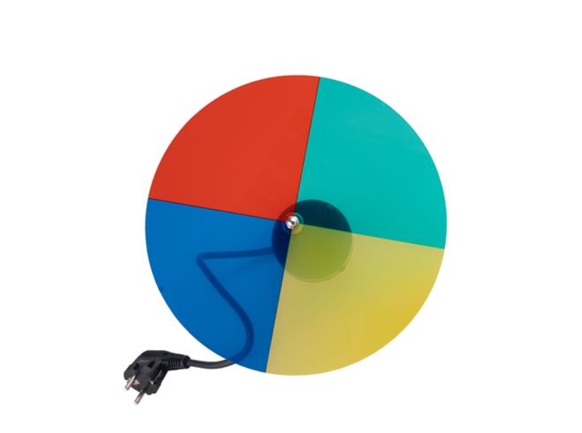 Roue chromatique avec moteur