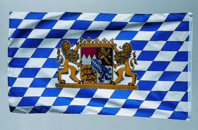 Drapeau 90 x 150 cm, État de Bavière