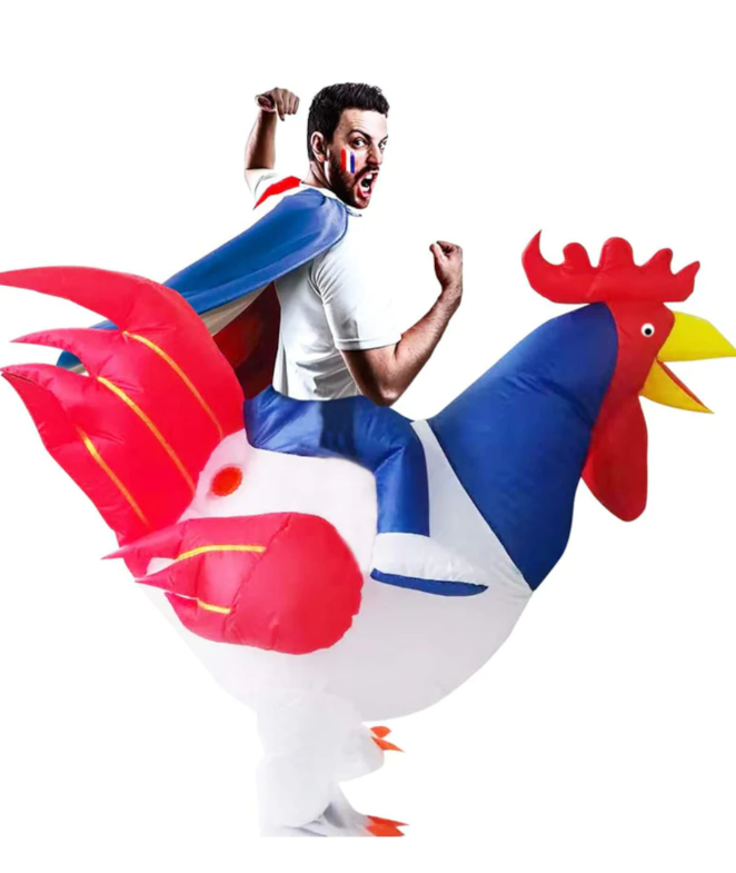 Déguisement gonflable coq adulte