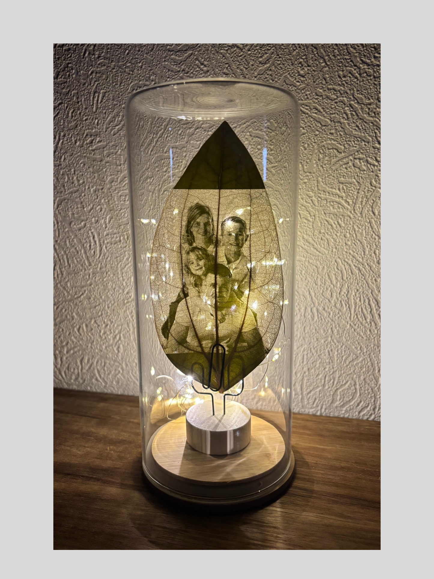 Feuille d'arbre personnalisée illuminer