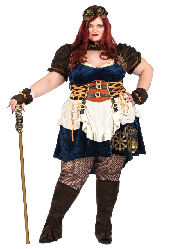 Déguisement rétro futuriste steampunk grande taille femme