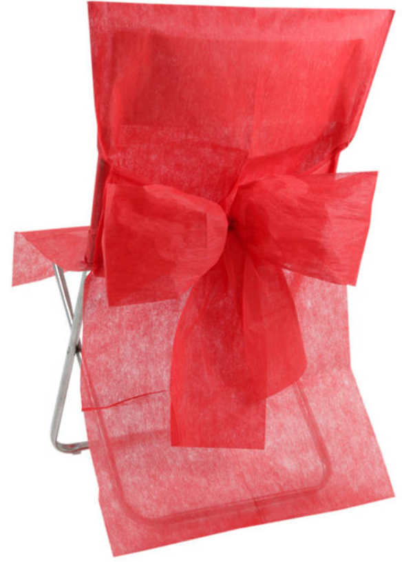 10 Housses de chaise Premium rouge 50 x 95 cm