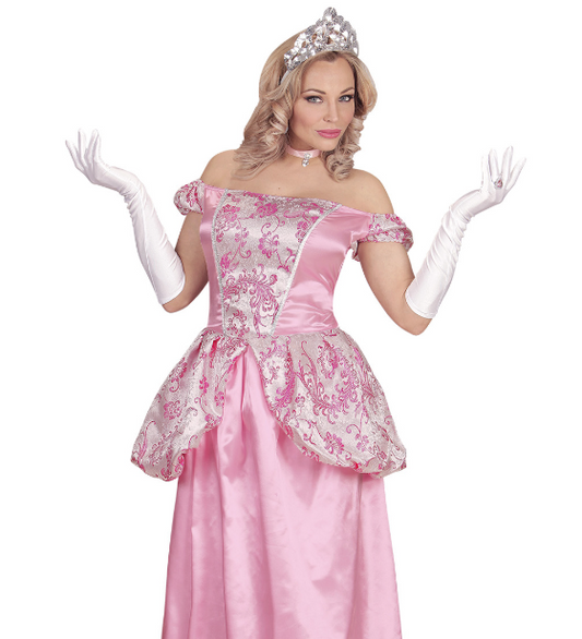 Déguisement princesse rose pâle femme