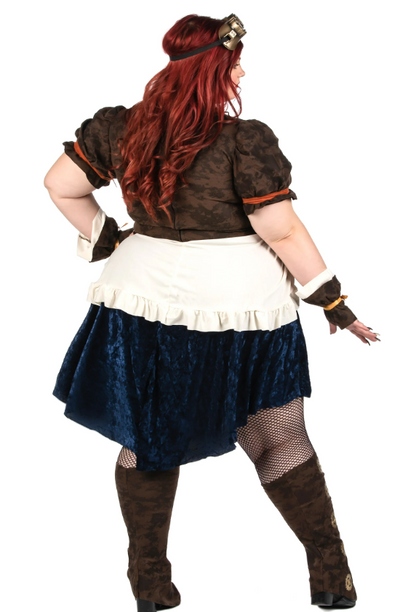 Déguisement rétro futuriste steampunk grande taille femme