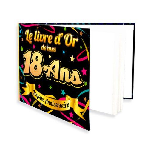 Livre d'or anniversaire 18 ans