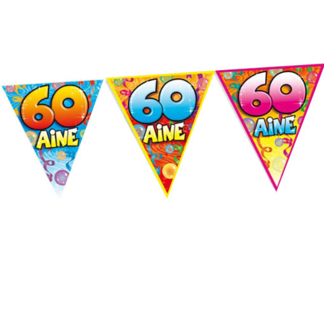Guirlande fanions anniversaire 60 ans