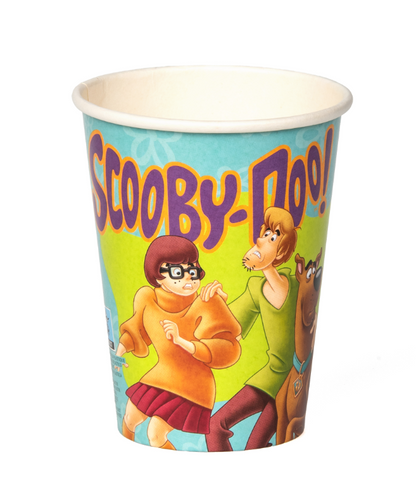 8 Gobelets en carton FSC® Scooby-Doo™ 210 ml