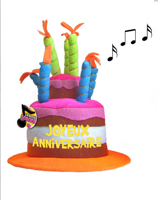 Chapeau anniversaire musical