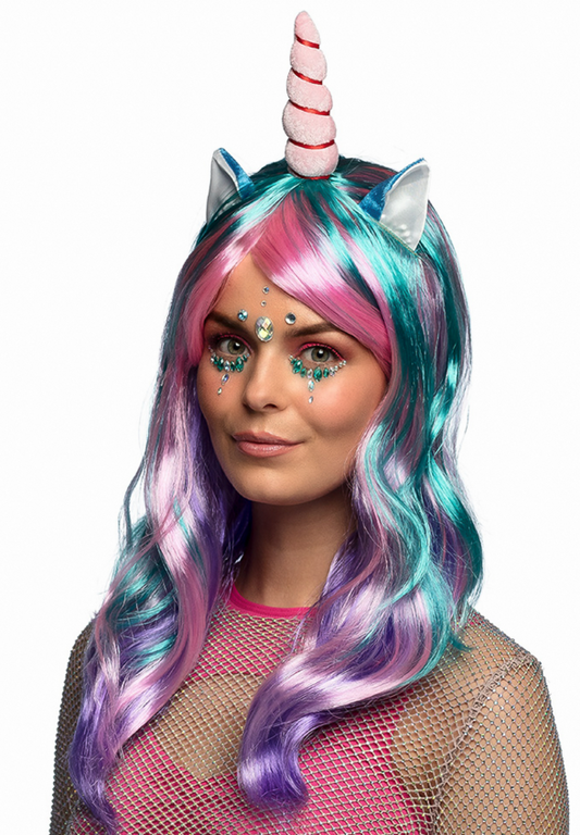 Perruque longue licorne des rêves femme