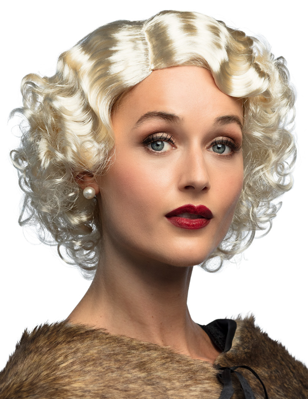 Perruque blonde platinefemme