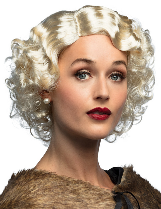 Perruque blonde platinefemme