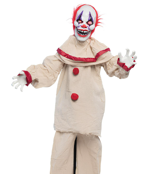 Décoration animée Clown Effrayant 153 cm