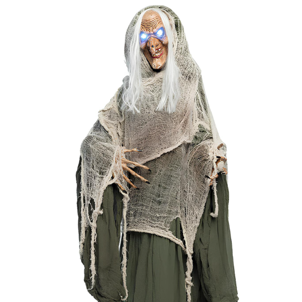 Décoration animée sonore et lumineuse Sorcière Andromeda 153 cm