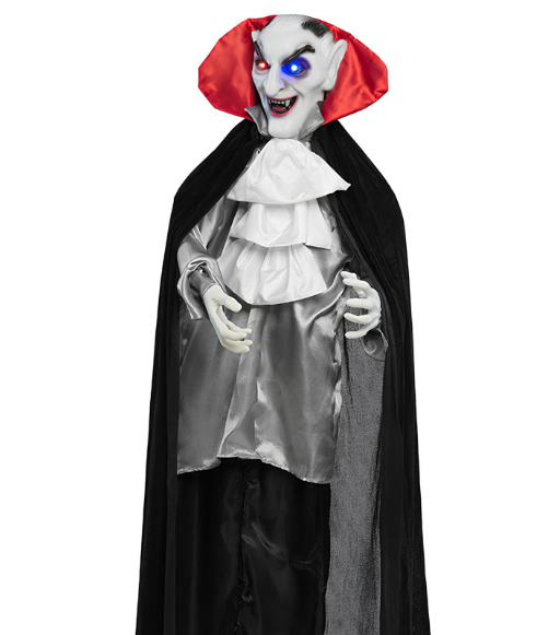Décoration animée sonore et lumineuse Vampire Souriant 165 cm
