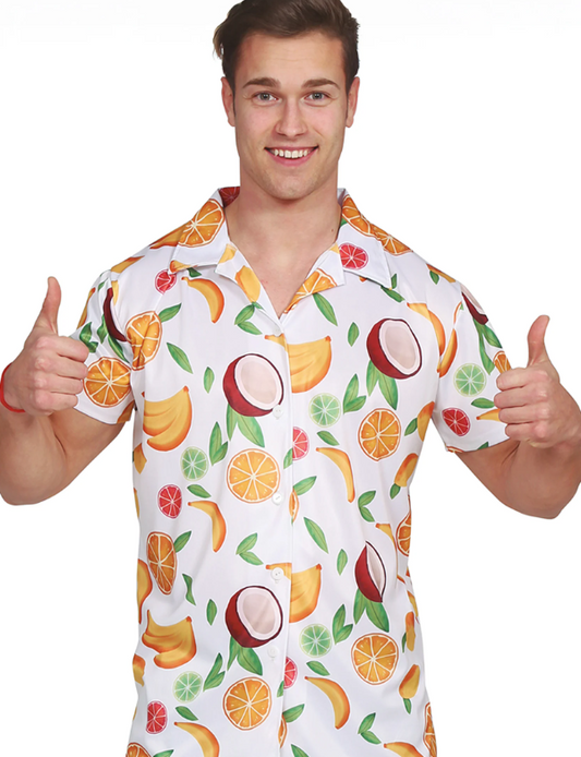 Chemise Hawaïenne Fruits Exotiques Adulte