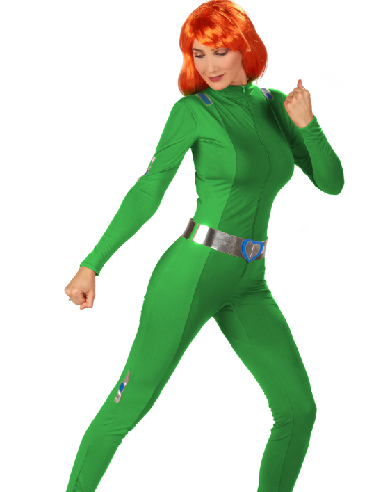 Déguisement Totally Spies™ vert Sam femme