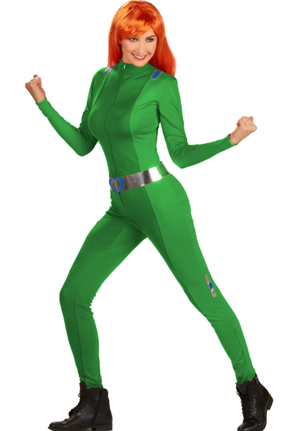 Déguisement Totally Spies™ vert Sam femme