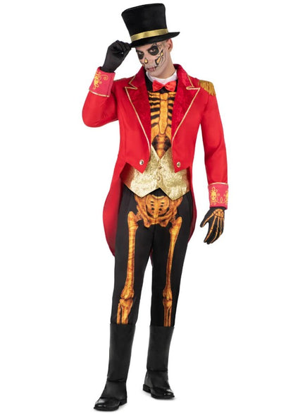 Déguisement Monsieur Loyal squelette homme