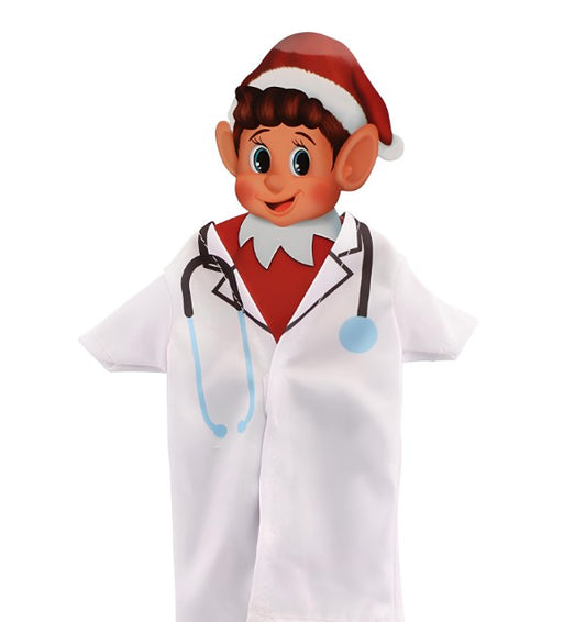 Déguisement docteur pour poupée lutin farceur