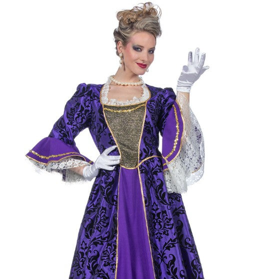 Déguisement marquise baroque violette luxe femme