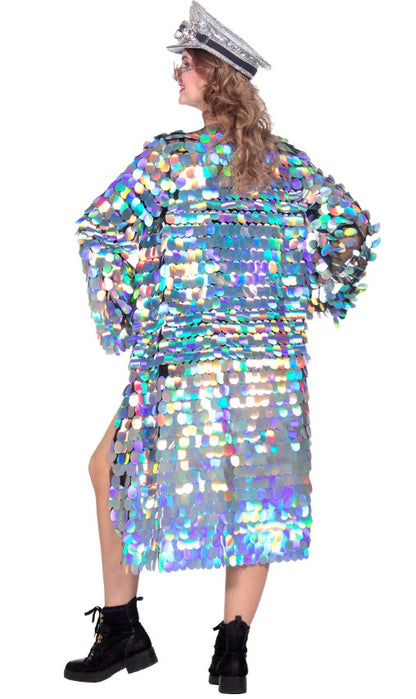 Veste longues à grosses paillettes luxe femme