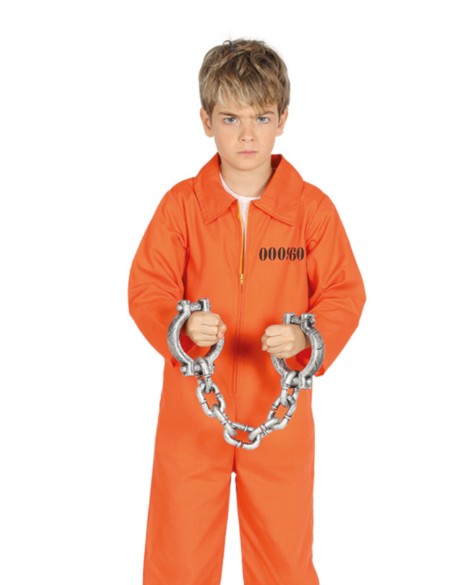 Déguisement prisonnier orange garçon
