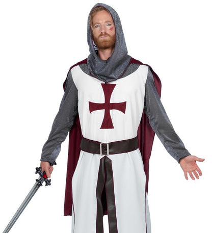 Déguisement chevalier templier luxe homme