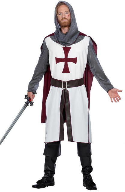 Déguisement chevalier templier luxe homme