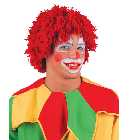 Perruque clown rouge