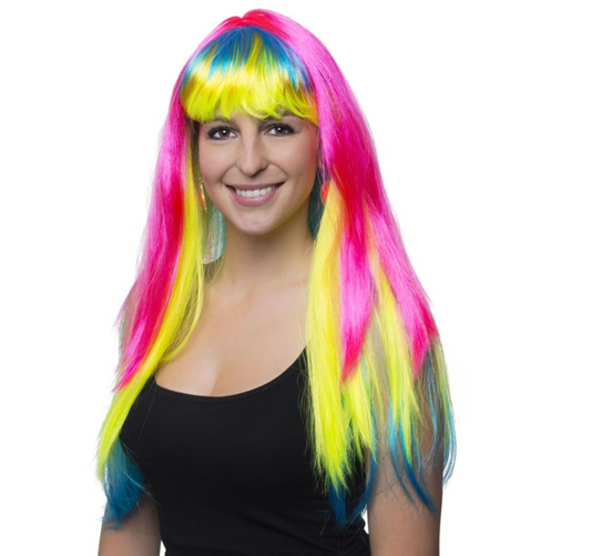 Perruque multicolore