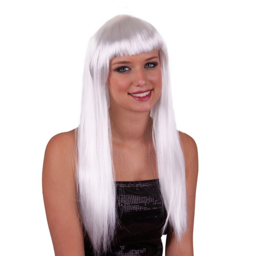 Longue perruque blanc