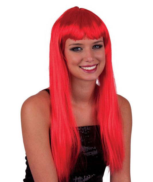 Longue perruque rouge