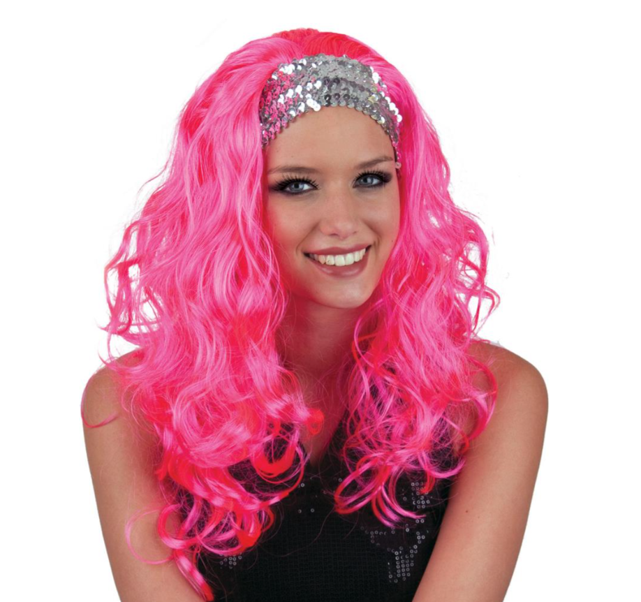 Perruque rose