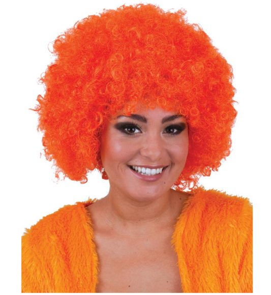 Perruque orange, jaune , bleue , violet