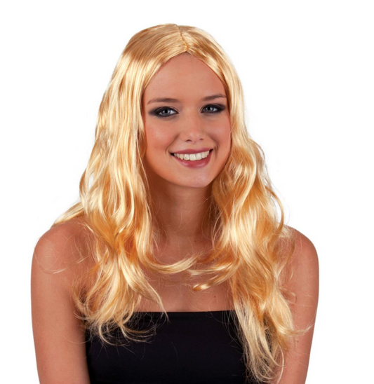 Perruque blonde longue