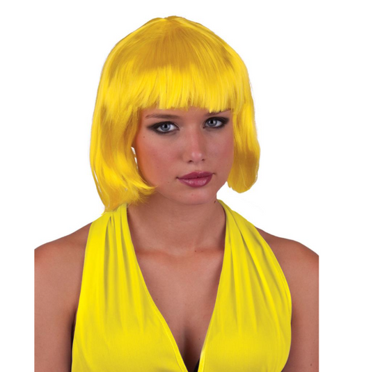 Perruque jaune court